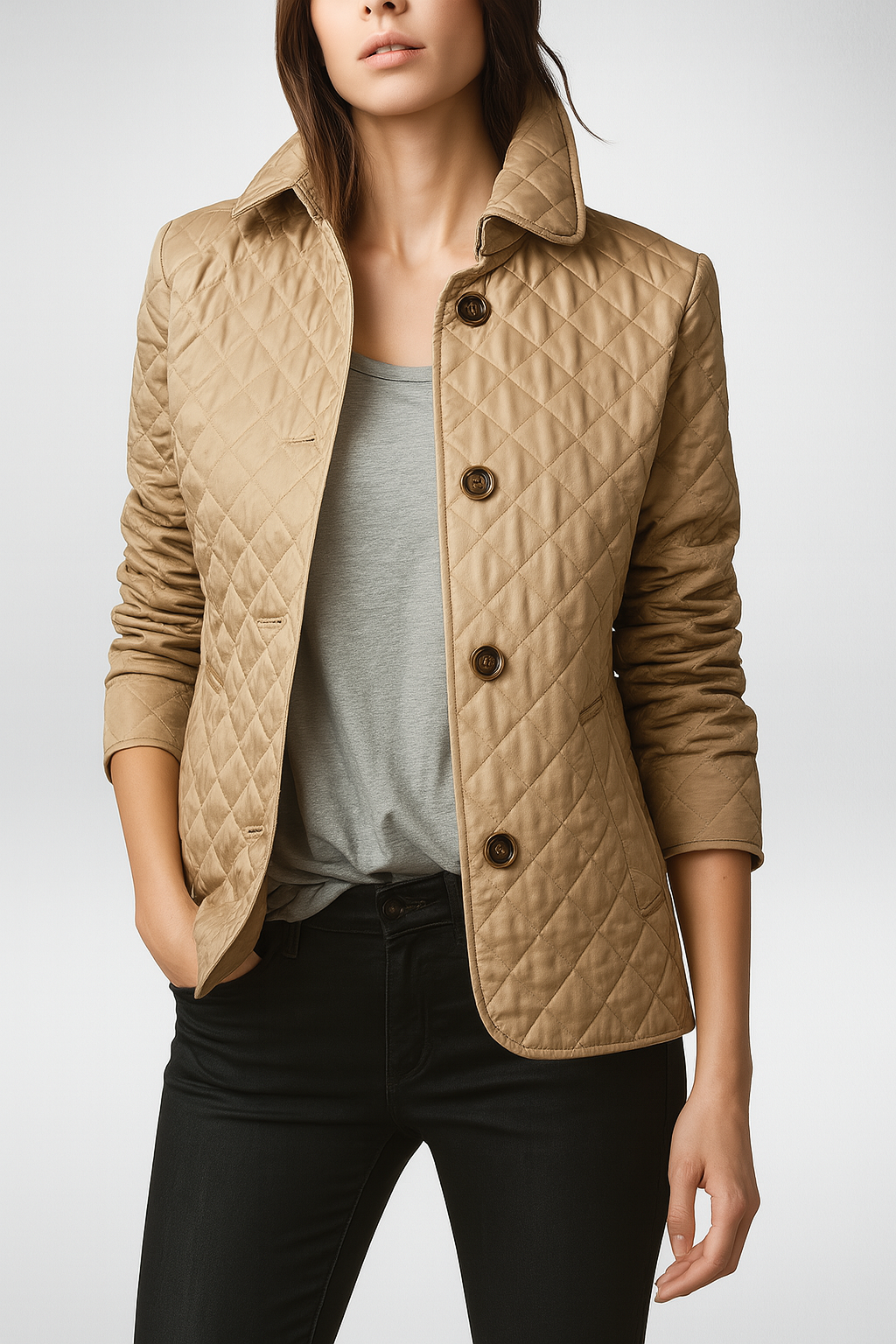 女性用キルティングジャケット